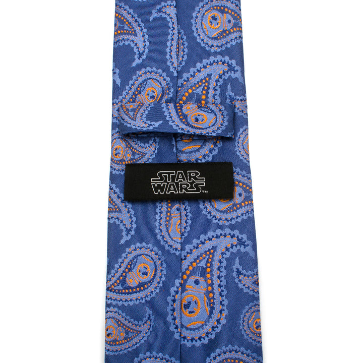 BB-8 Blue Paisley Tie Image 4