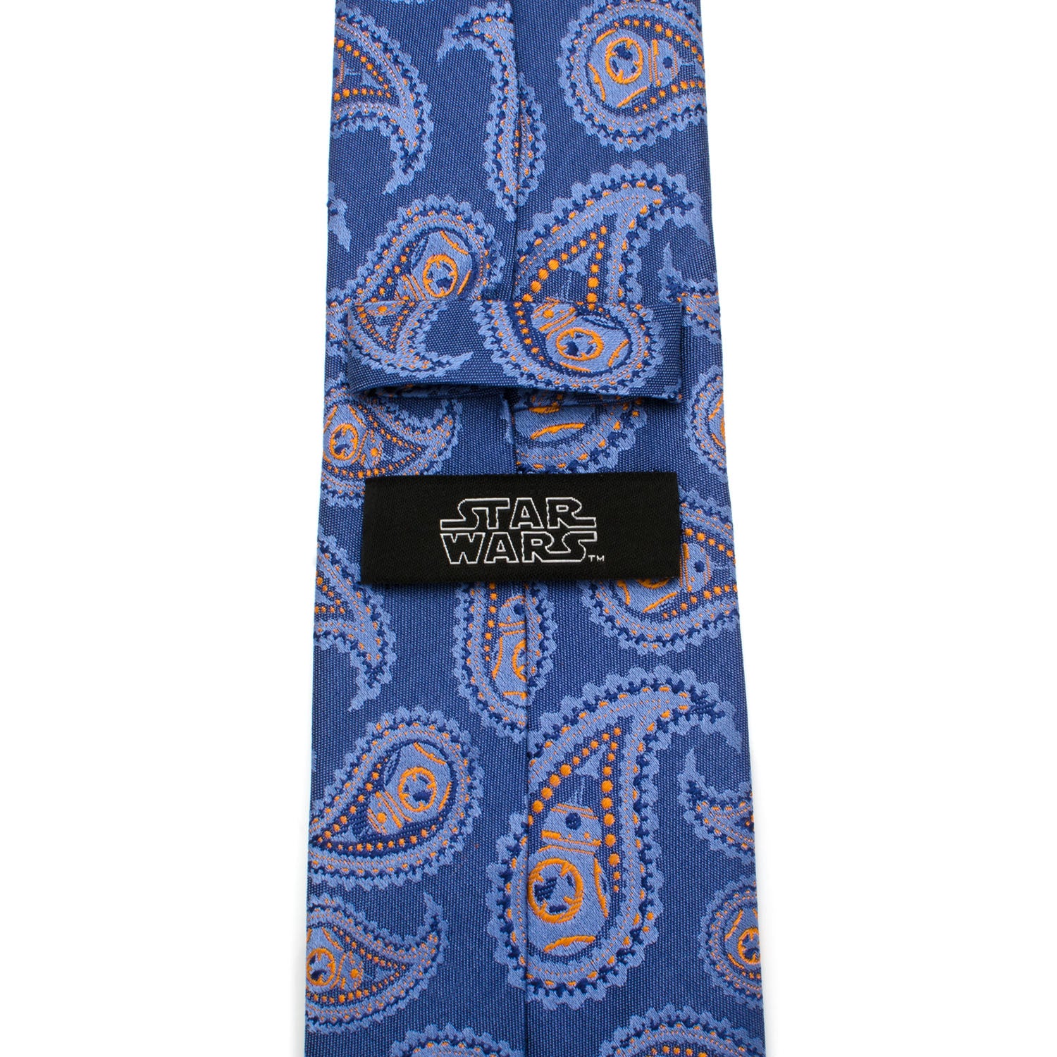 BB-8 Blue Paisley Tie Image 4