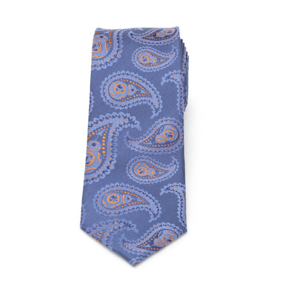 Star Wars BB-8 Paisley Blue Silk Boy's Tie Image 2