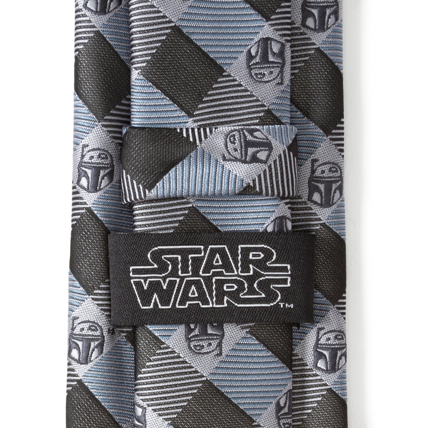 Boba Fett Blue Plaid Mens Tie Image 6