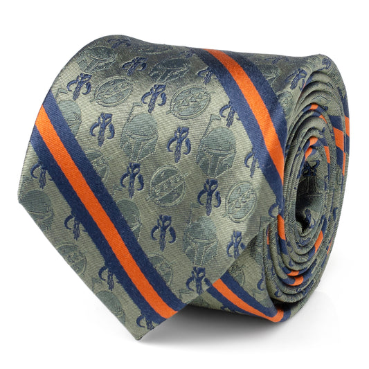 Star Wars - Boba Fett Green Men's Tie Image 1