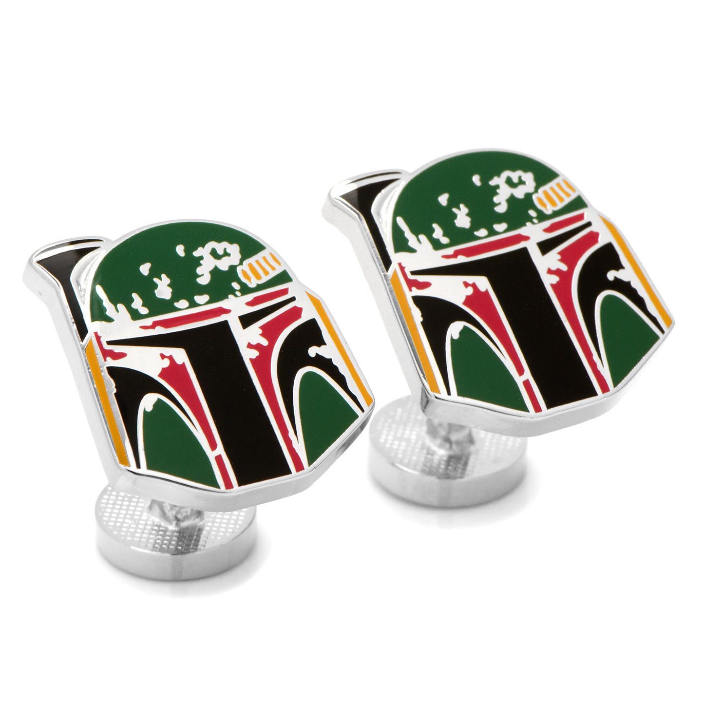 Boba Fett Distressed Helmet Cufflinks Image 2