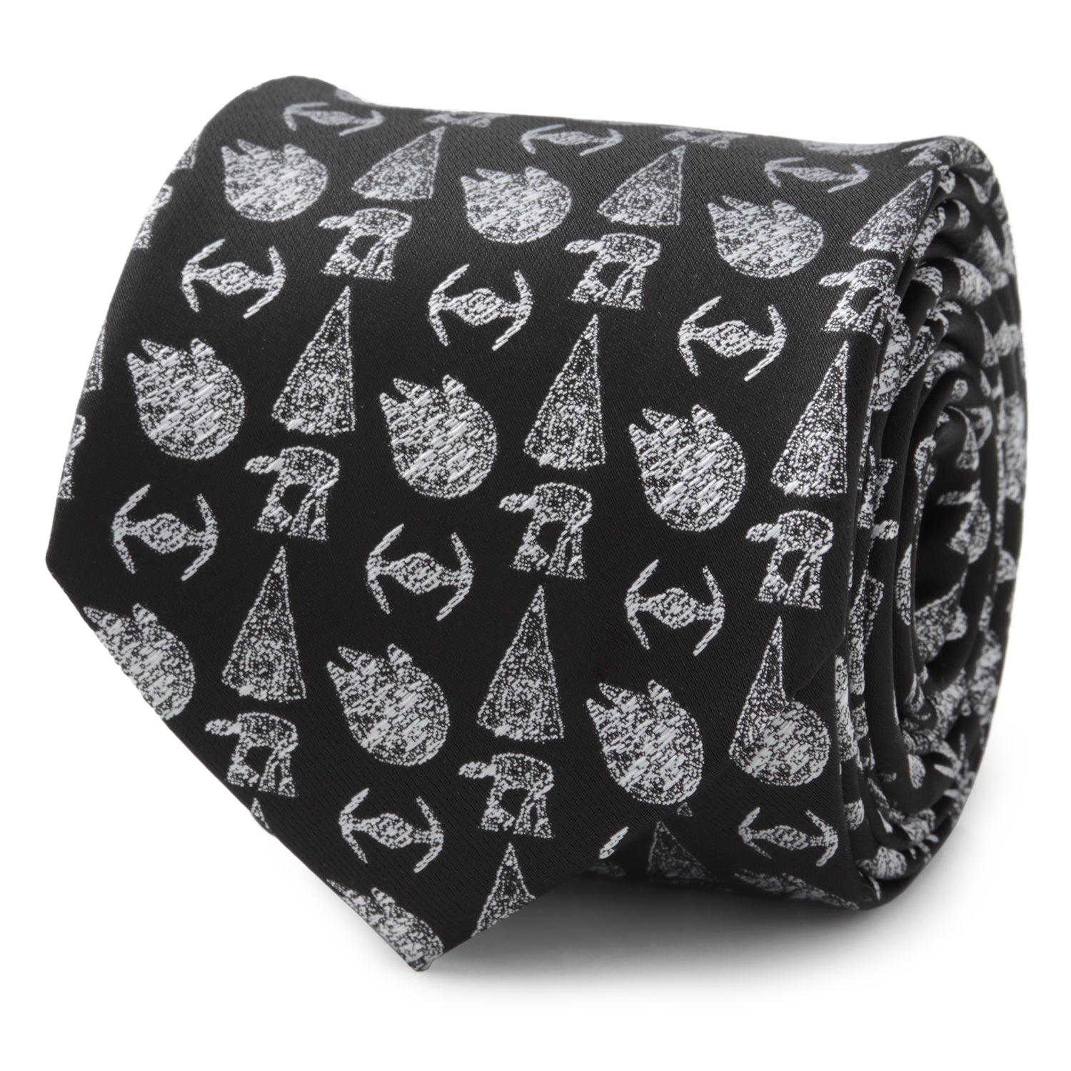 Star Wars Battle Black Men's Tie Image 1