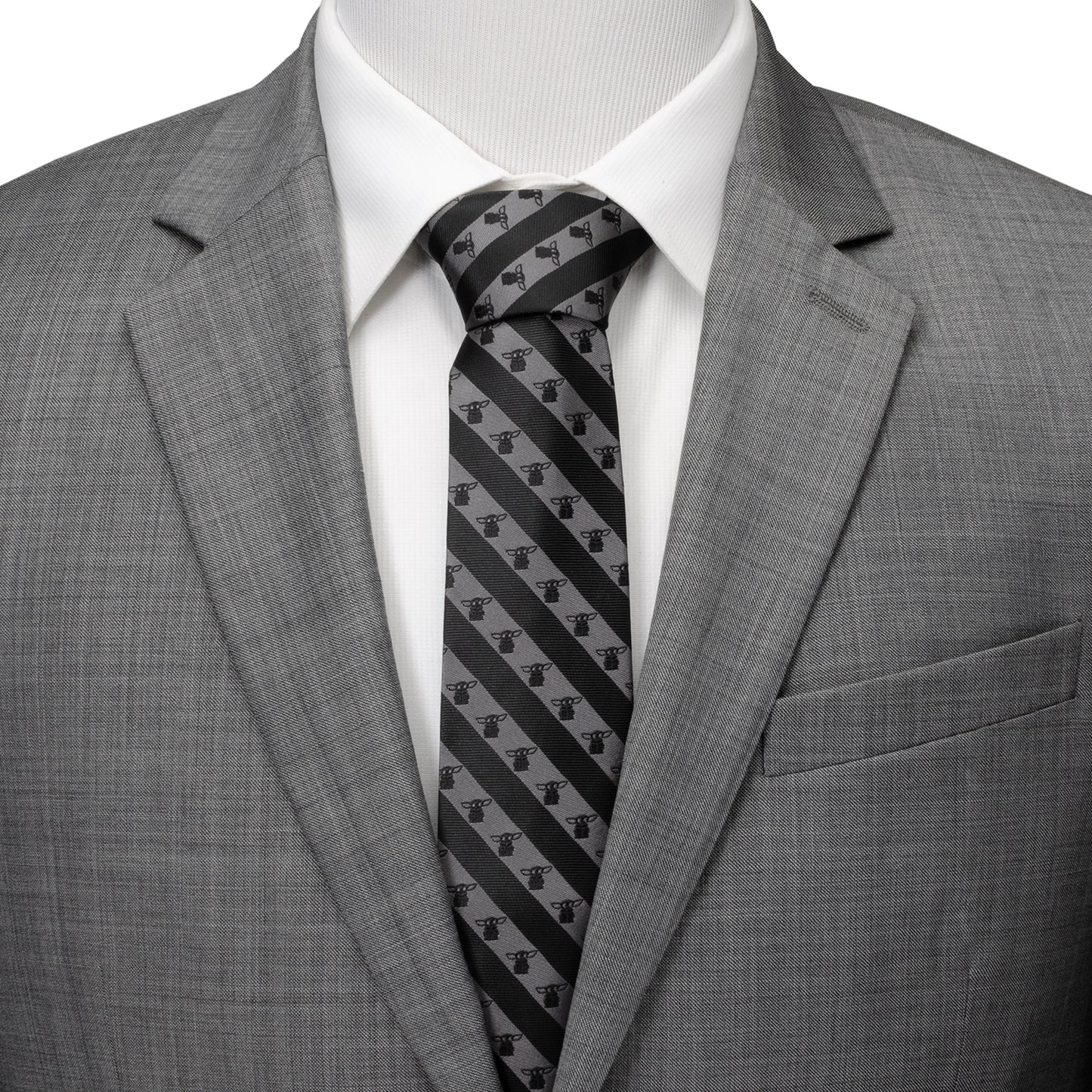 The Child Charcoal Stripe Men's Tie Image 2