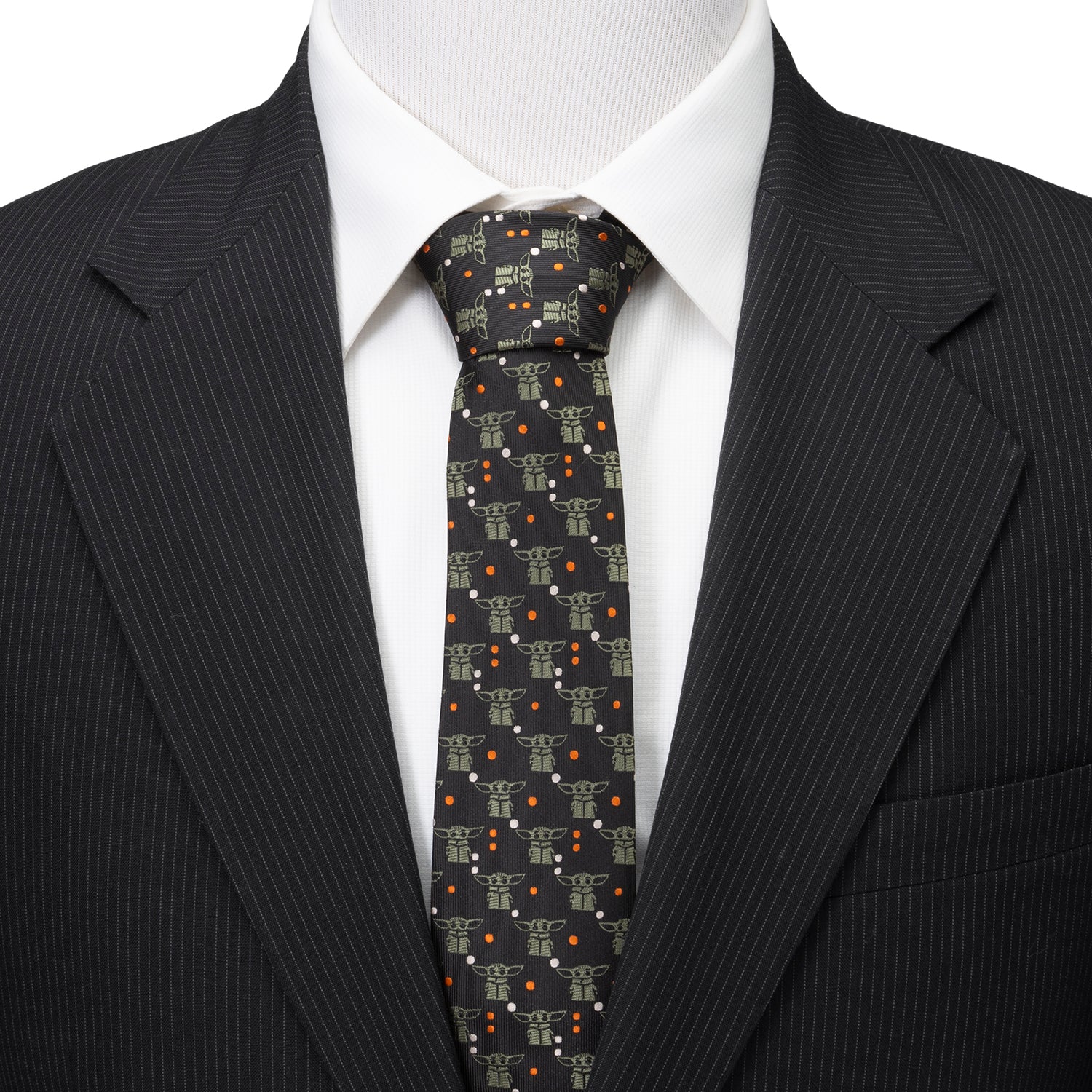 Star Wars The Child Black Men's Tie Image 2