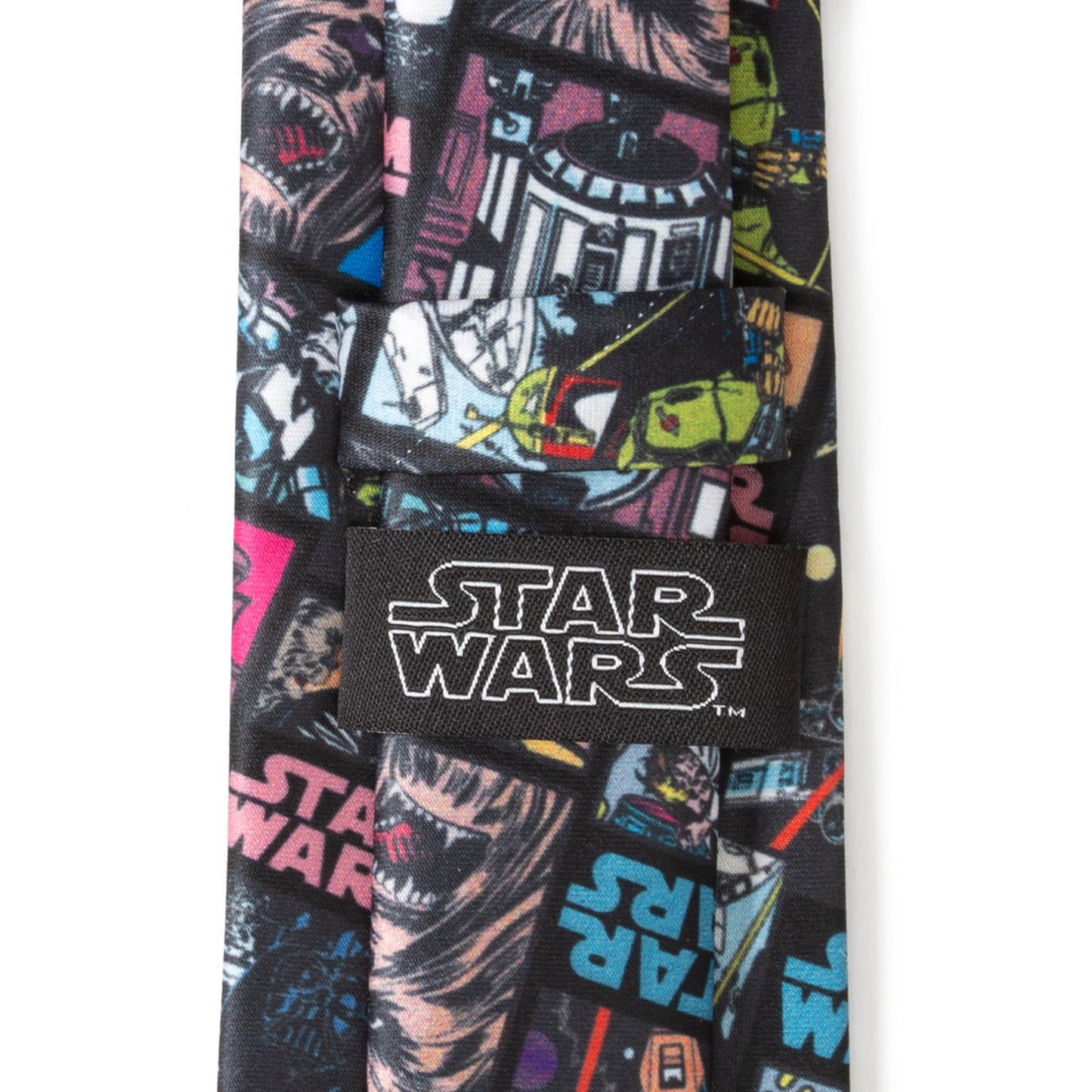 Star Wars Comic Black Men's Tie Image 5