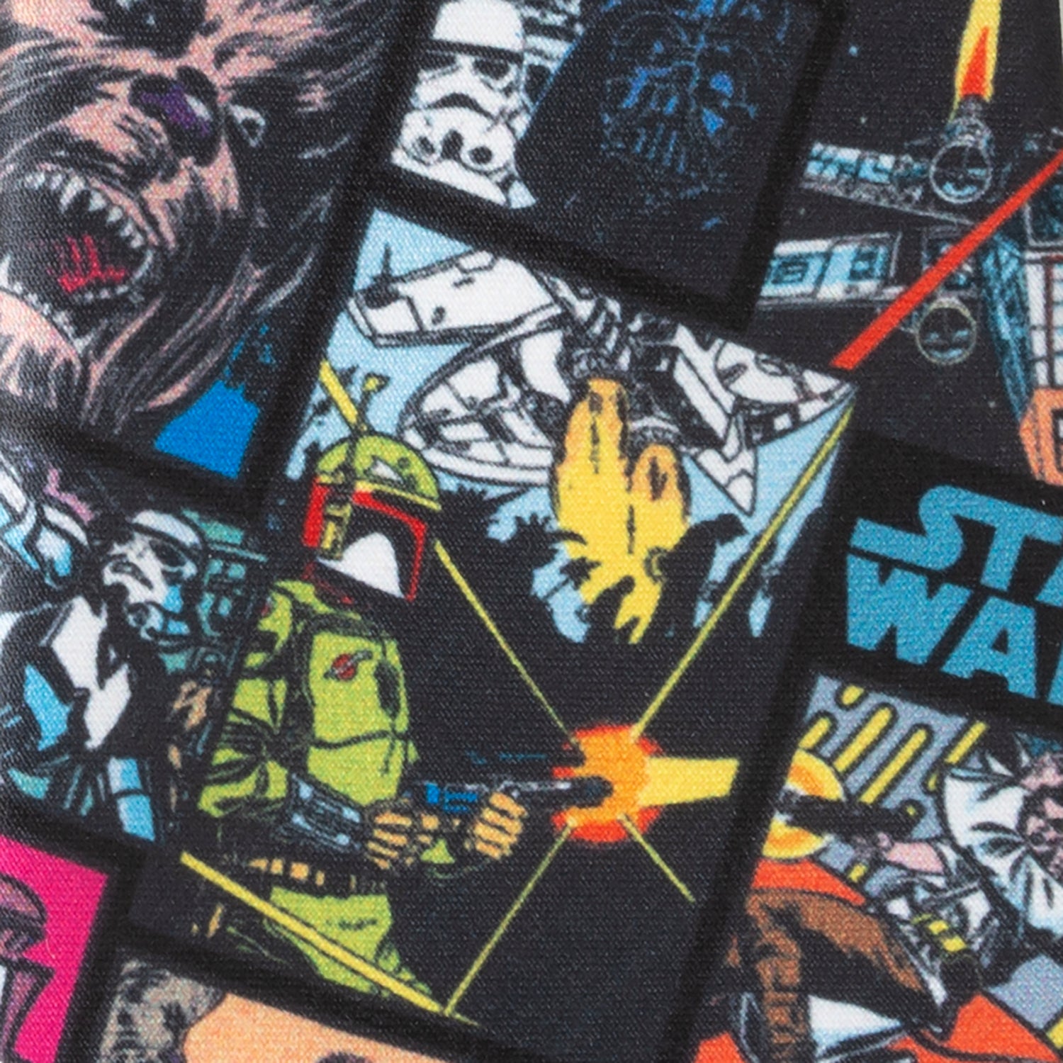 Star Wars Comic Black Men's Tie Image 6