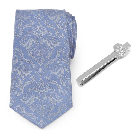 Darth Vader Damask Necktie and Tie Bar Gift Set Image 1