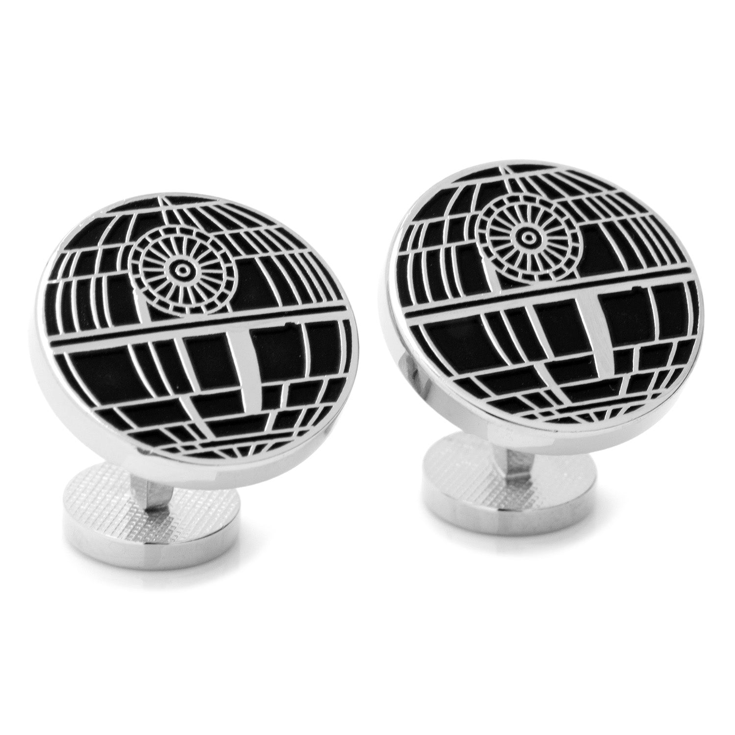 Recessed Matte Death Star Cufflinks Image 2