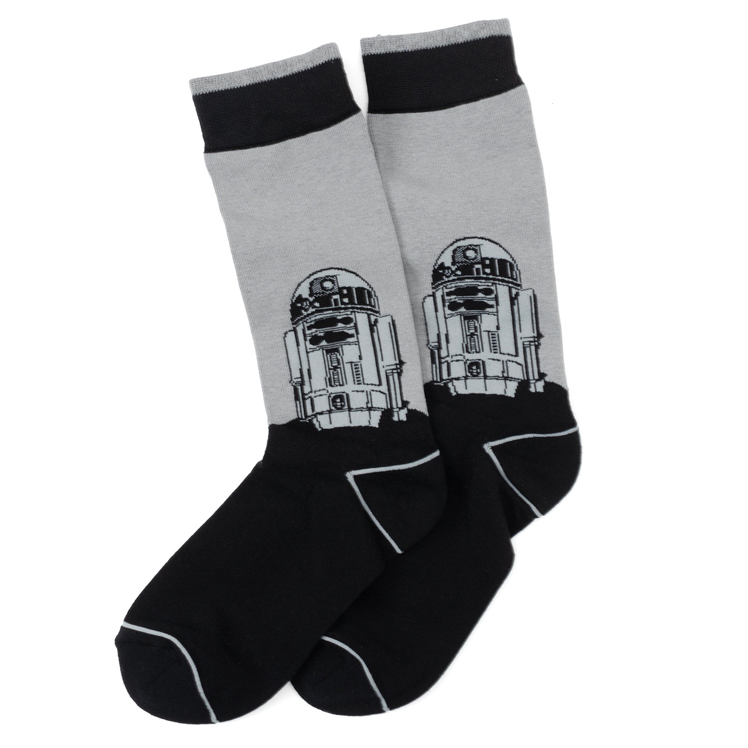 Star Wars Yoda, R2-D2, and C-3PO Dress Socks 3-Pack with Rebel Crest Lapel Pin Gift Set Image 3