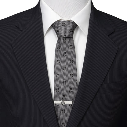 Darth Vader Herringbone Black Men's Tie Image 2