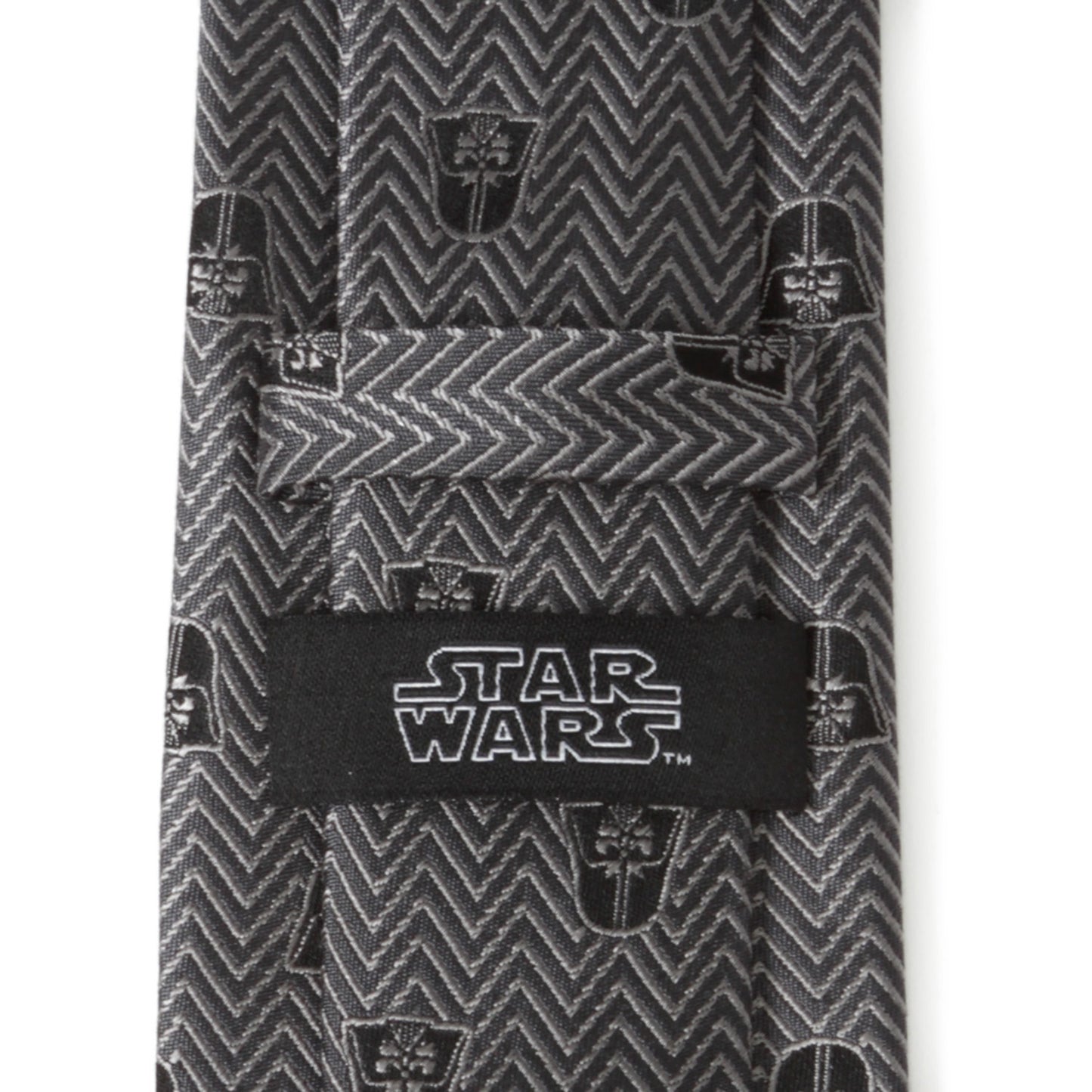 Darth Vader Herringbone Black Men's Tie Image 4