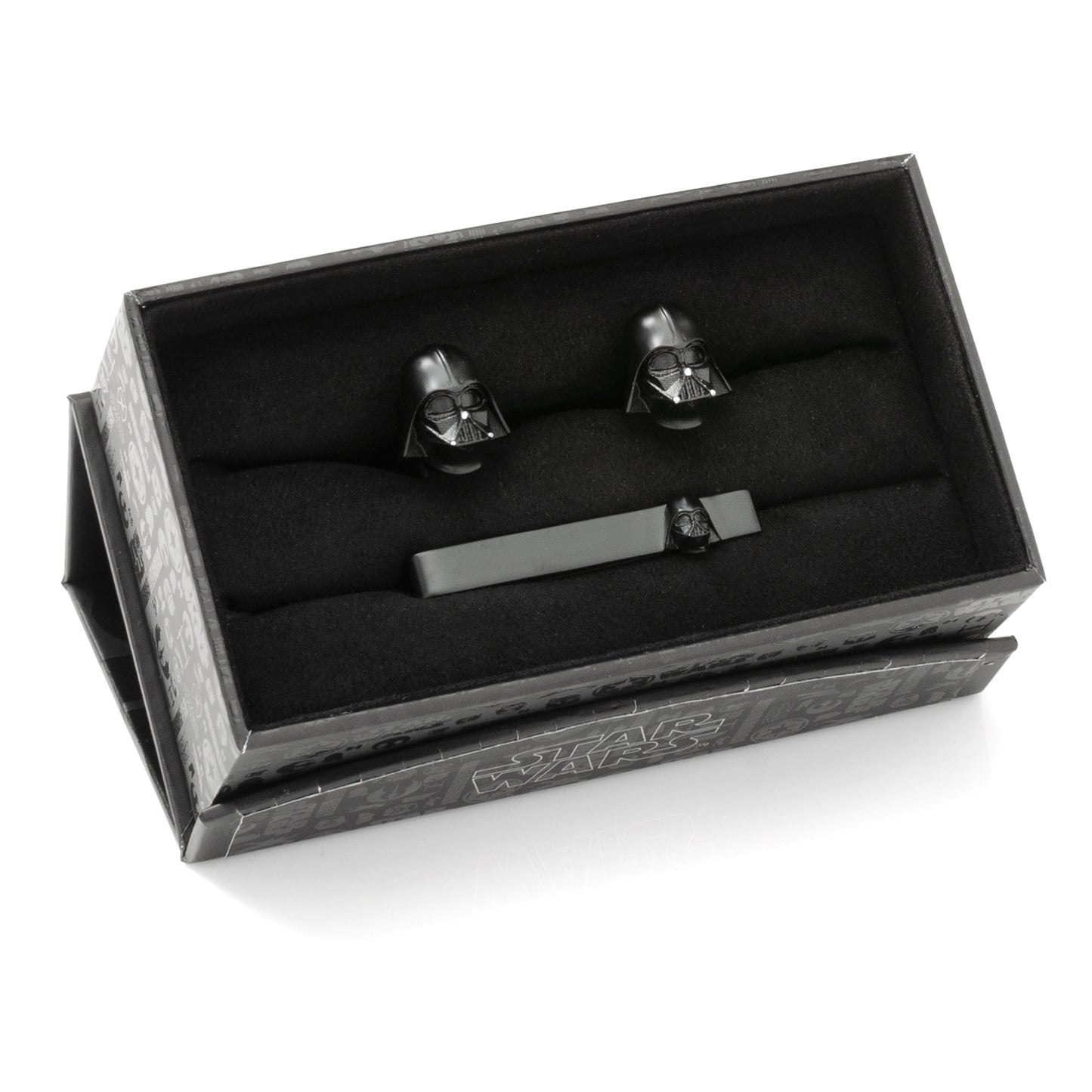 3D Darth Vader Cufflinks and Tie Bar Gift Set Image 4