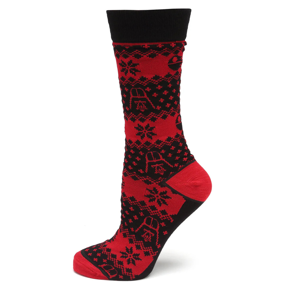 Star Wars Darth Vader Red and Black Holiday Dress Socks and Lapel Pin Gift Set Image 2
