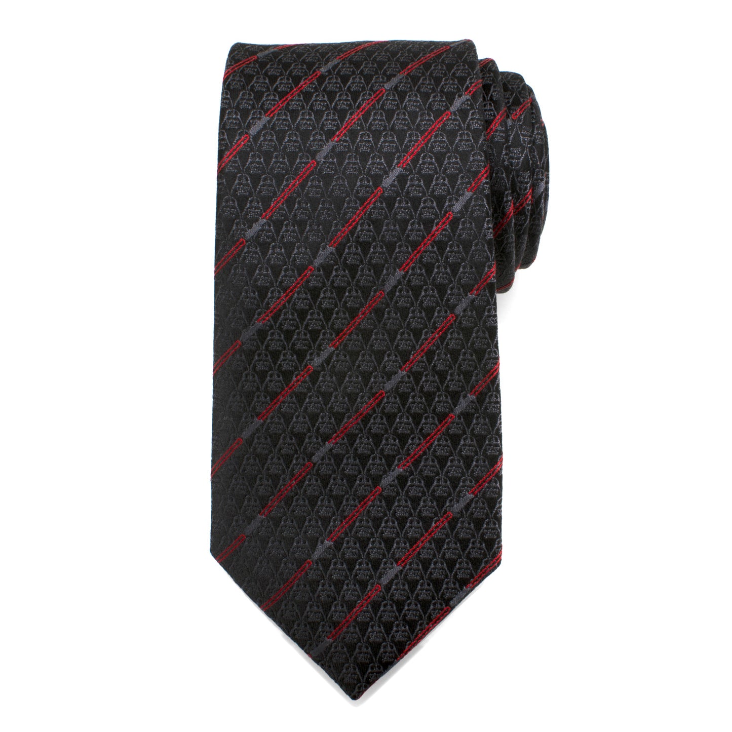 Darth Vader Black Lightsaber Stripe Mens Tie Image 3