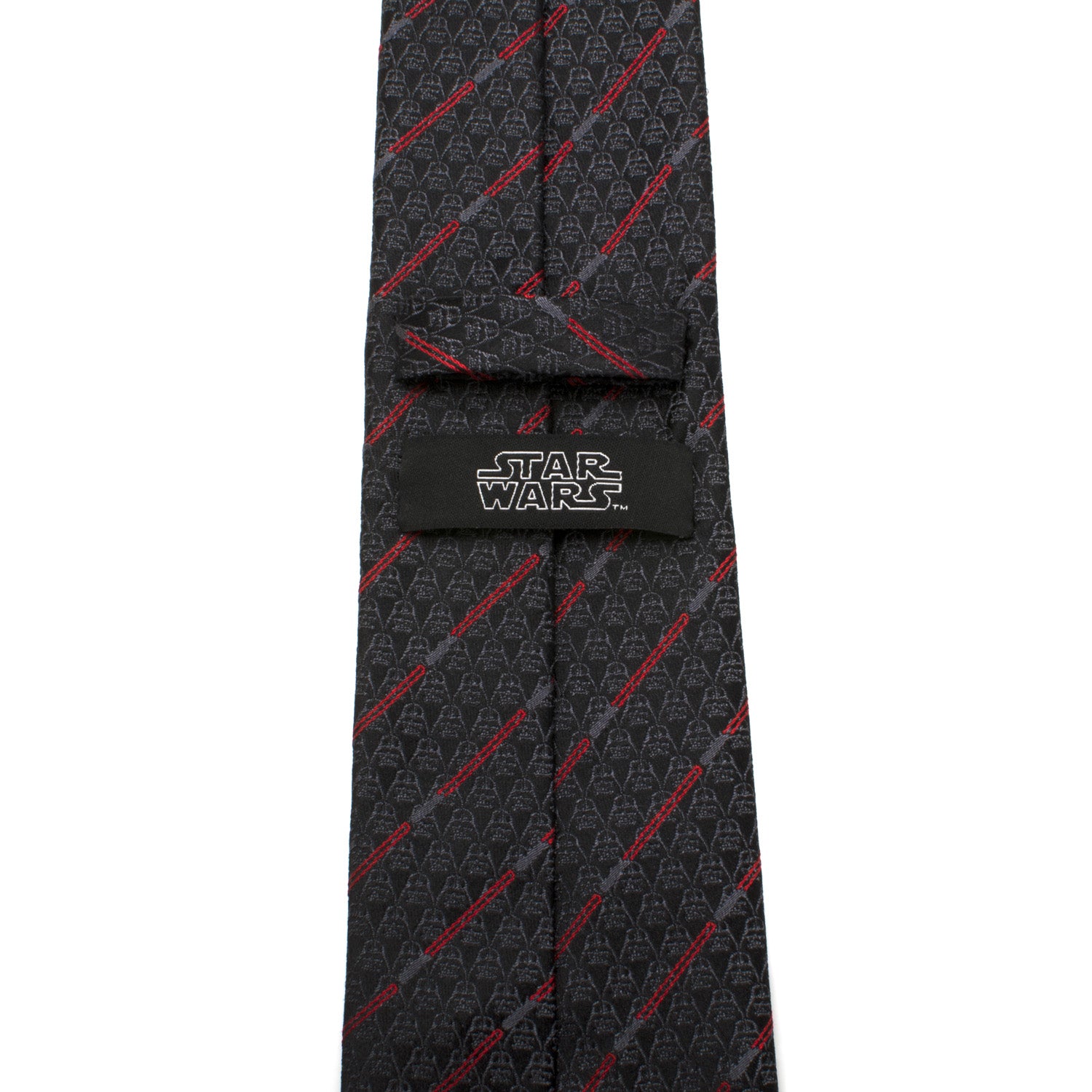 Darth Vader Black Lightsaber Stripe Mens Tie Image 4