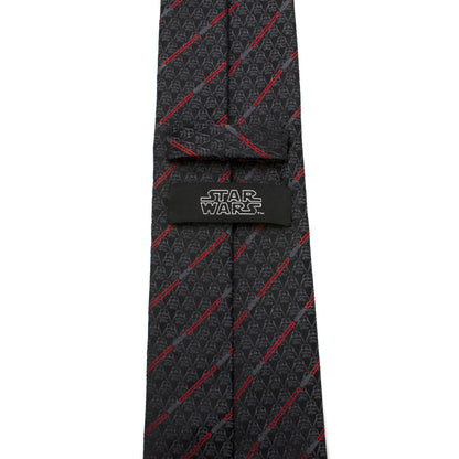 Darth Vader Black Lightsaber Stripe Mens Tie Image 4