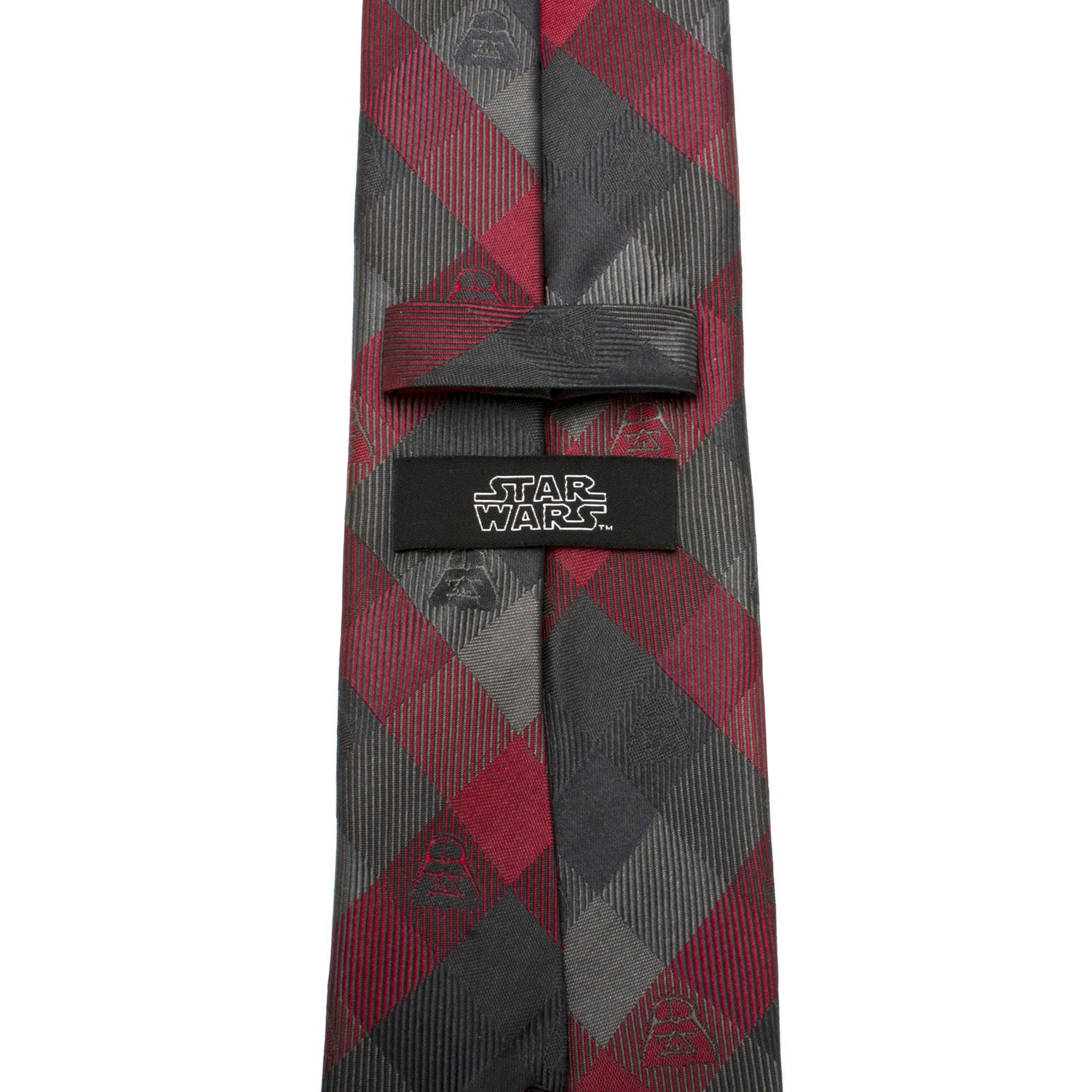 Darth Vader Red Plaid Mens Tie Image 4