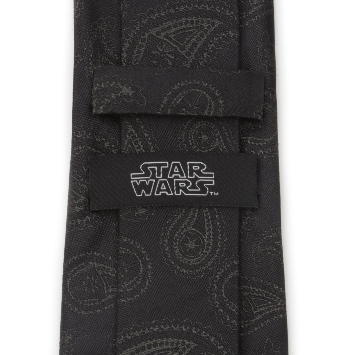 Darth Vader Paisley Black Silk Men's Tie Image 4