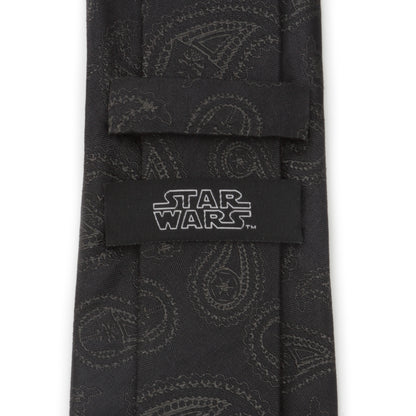 Darth Vader Paisley Black Silk Men's Tie Image 4