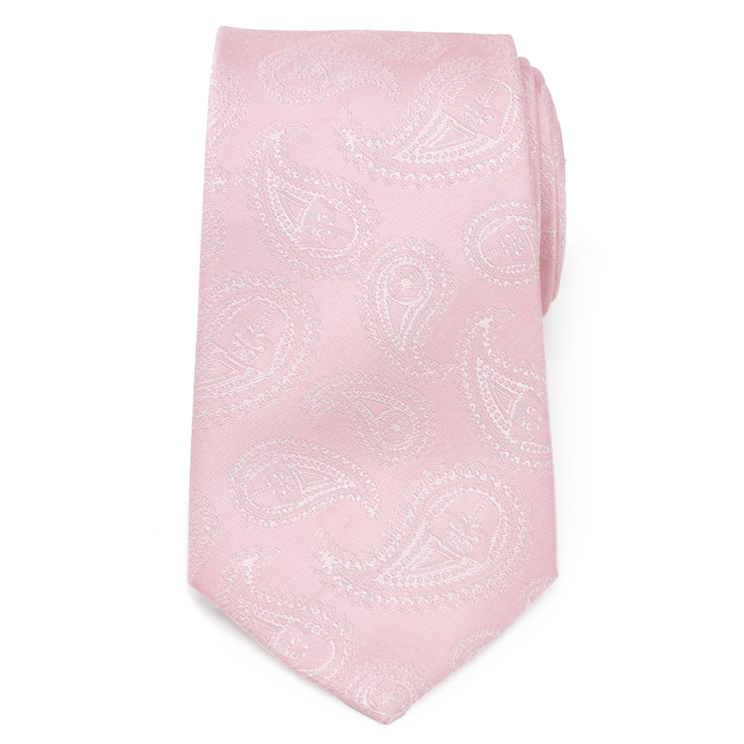 Darth Vader Paisley Pink Silk Men's Tie Image 3