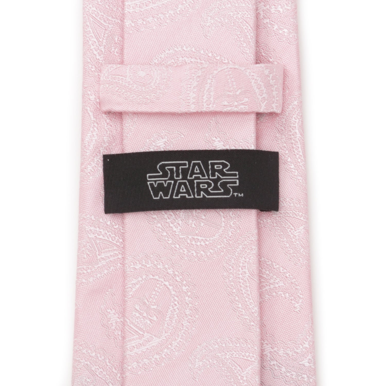 Darth Vader Paisley Pink Silk Men's Tie Image 5