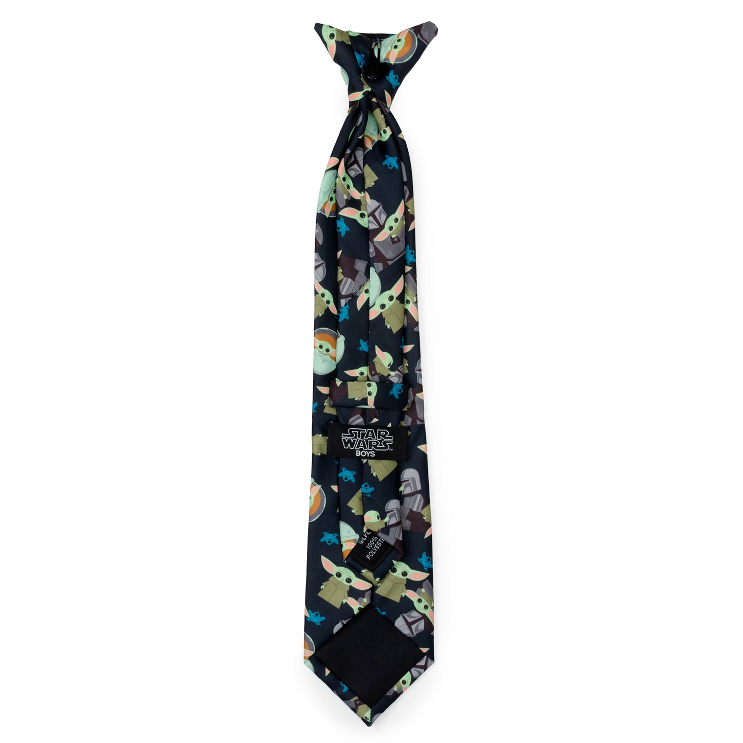 Mando Grogu Navy Boy's Tie Image 3