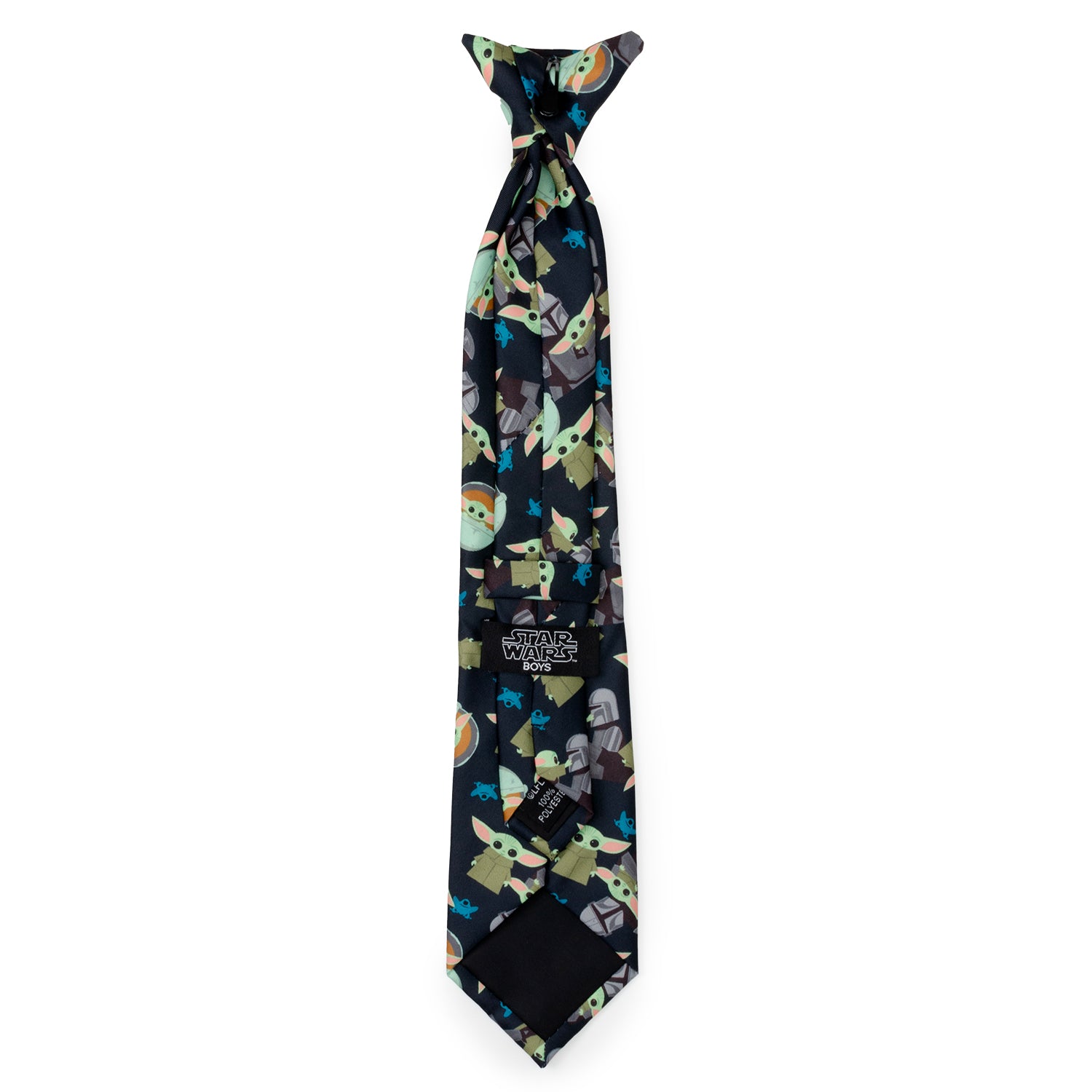 Mando Grogu Navy Boy's Tie Image 3