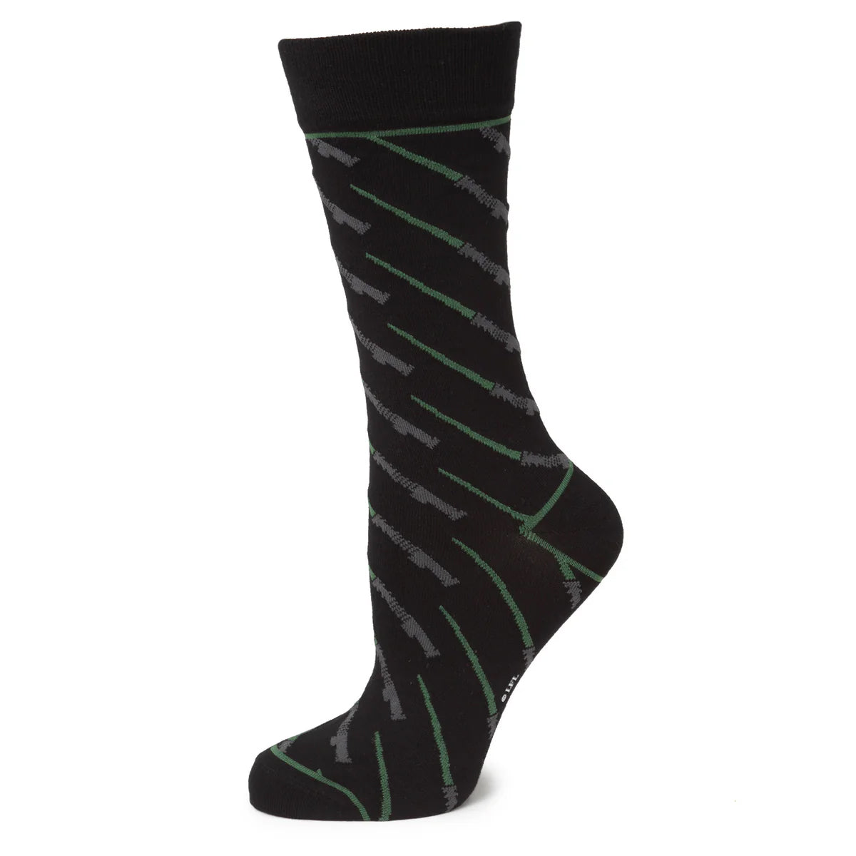 Star Wars Green LIGHTSABER Dress Socks with Jedi Crest Lapel Pin Gift Set Image 2