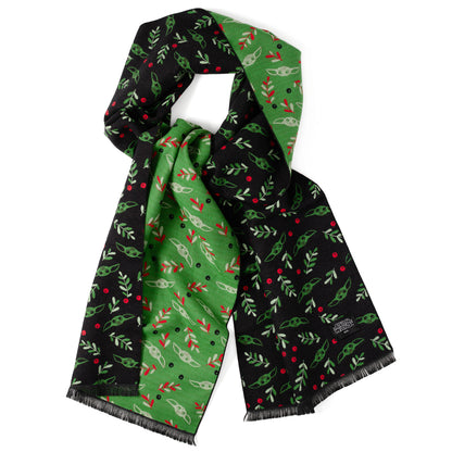 Grogu Holiday Black Scarf Image 1