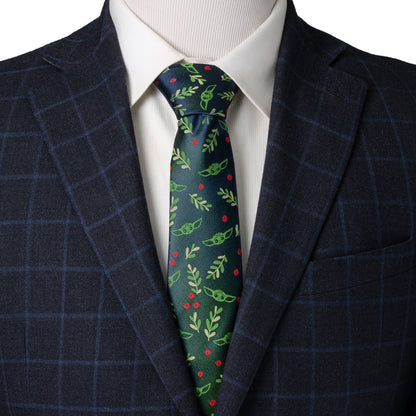 Grogu Holiday Navy Men's Tie Image 2