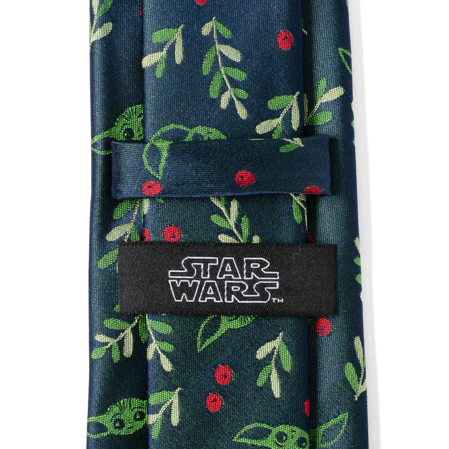 Grogu Holiday Navy Men's Tie Image 5