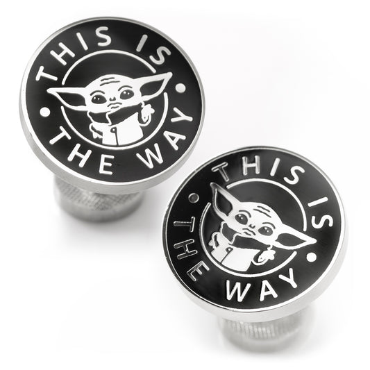 Star Wars - Grogu "This Is The Way" Cufflinks Image 1