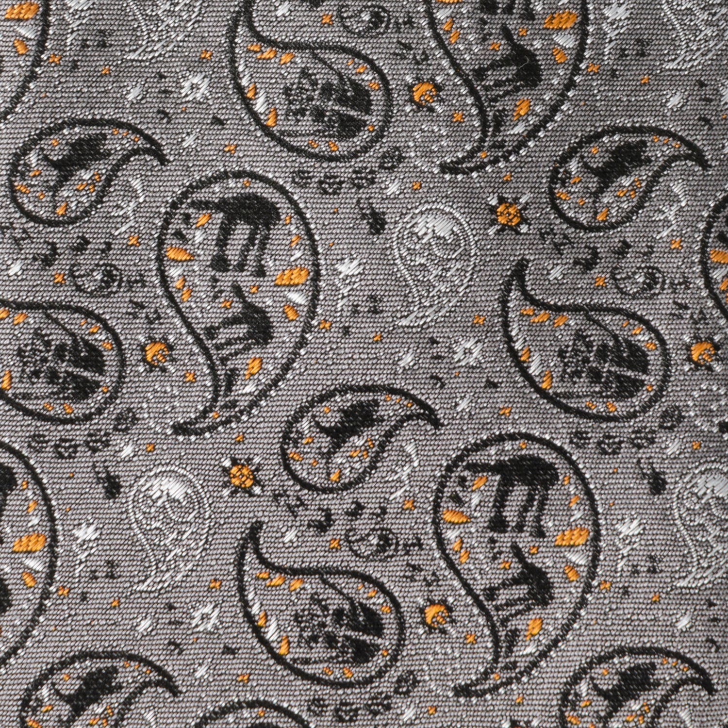 Hoth Battle Paisley Gray Men's Tie Image 4