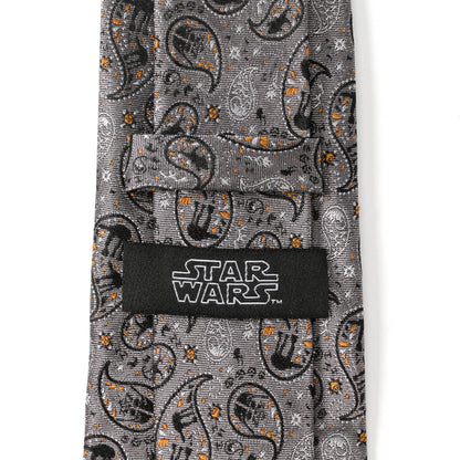 Hoth Battle Paisley Gray Men's Tie Image 5