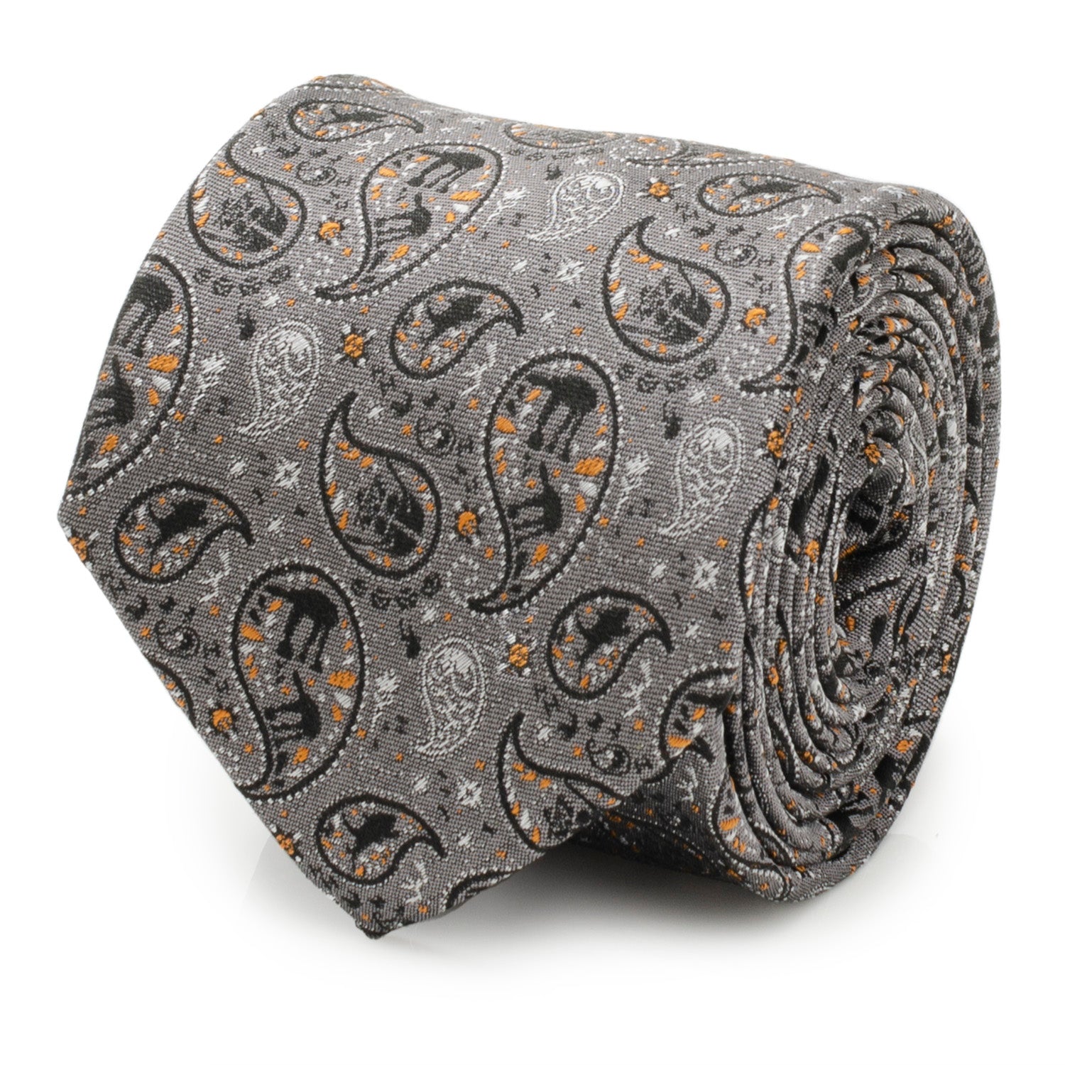 Hoth Battle Paisley Gray Men's Tie Image 1