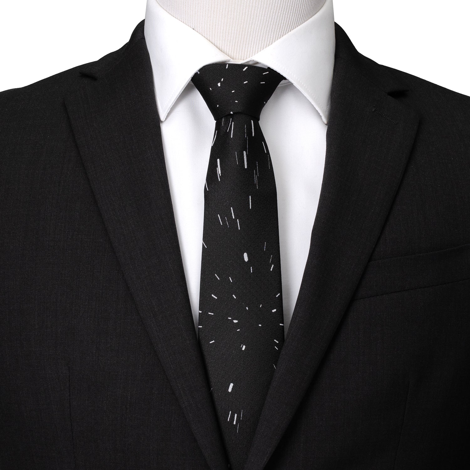 Hyperspeed Hidden Message Black Men's Tie Image 2