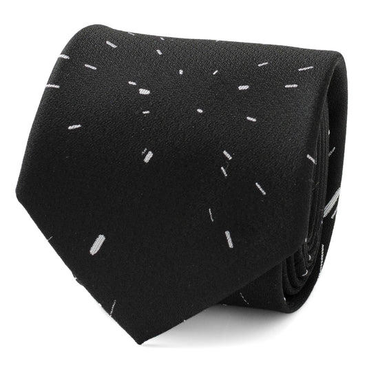 Hyperspeed Hidden Message Black Men's Tie Image 1