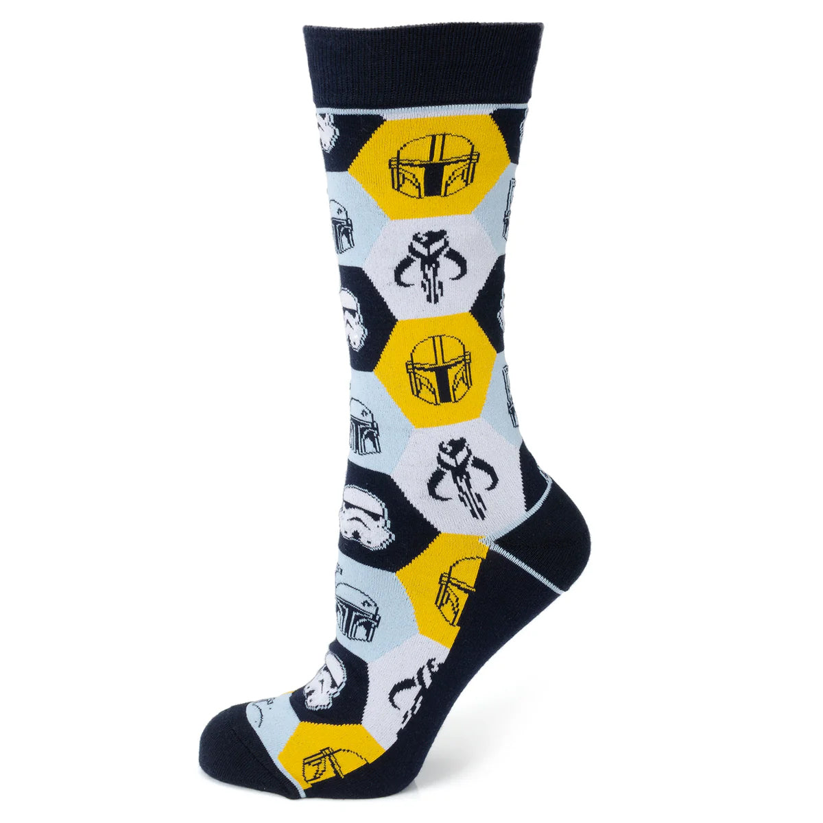 Star Wars Mandalorian and Mythosaur Dress Socks and Lapel Pin Gift Set Image 2