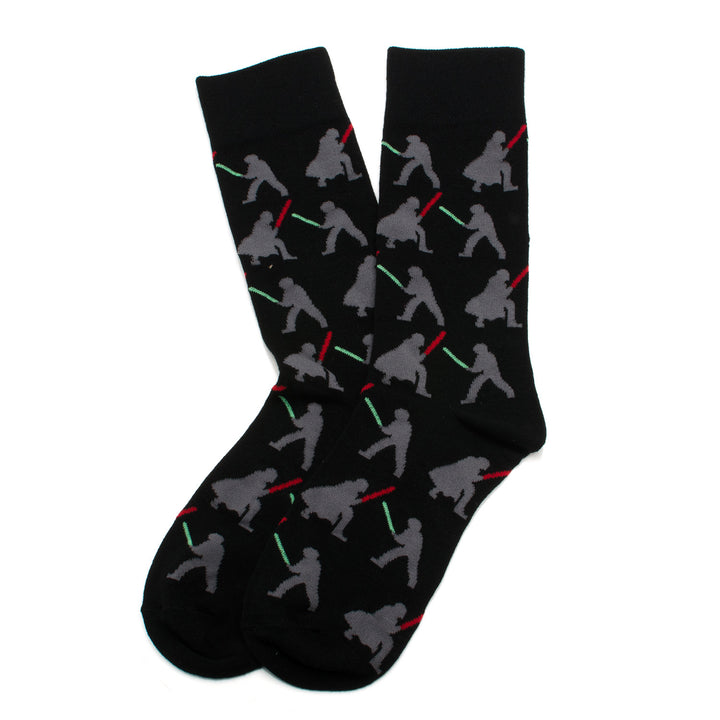 Lightsaber Battle 3 Pair Socks Gift Set Image 4