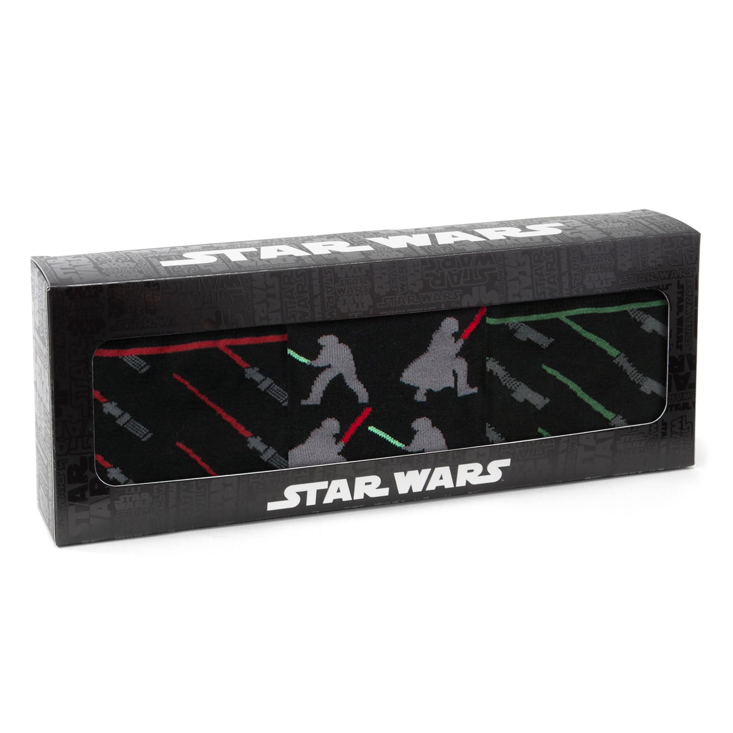 Lightsaber Battle 3 Pair Socks Gift Set Image 6