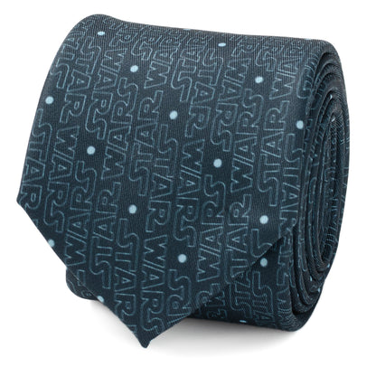 Star Wars Logo Blue Men's Tie Image 1