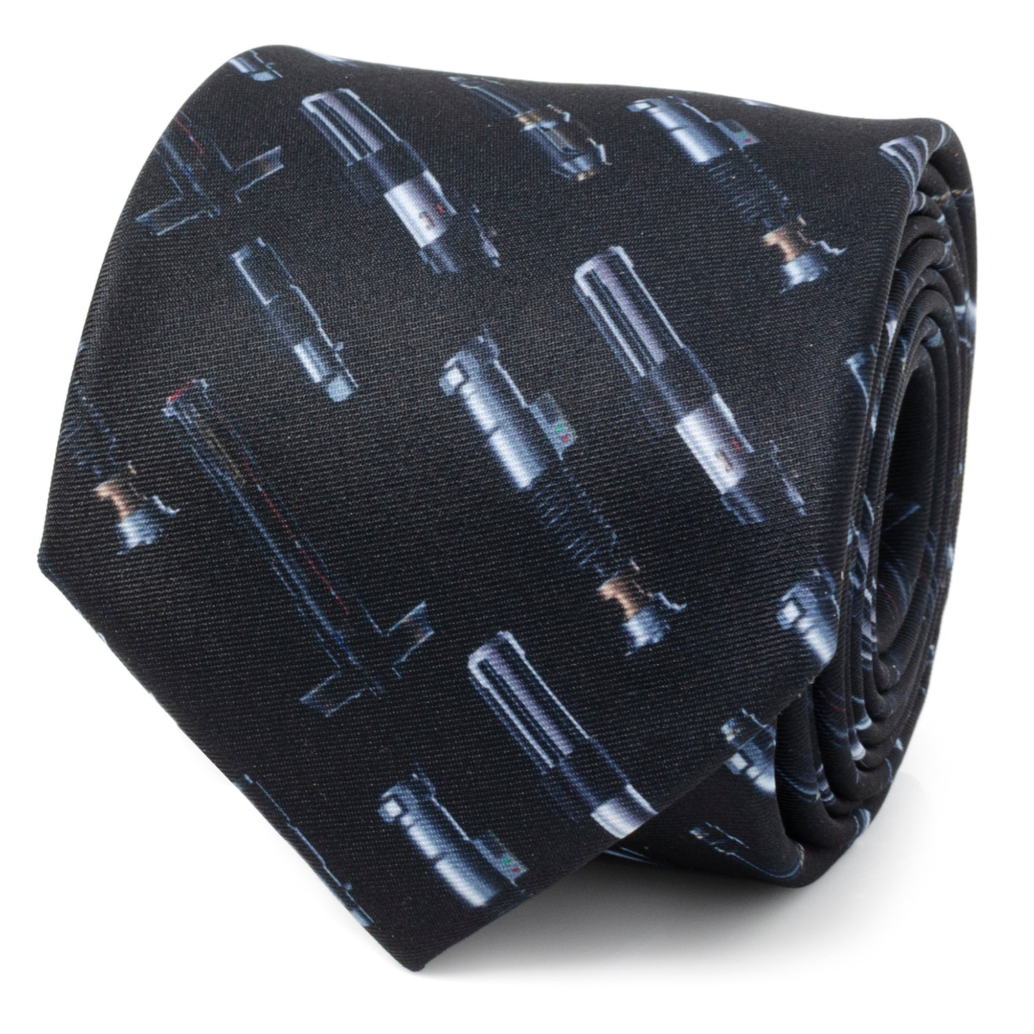 Lightsaber Pattern Men's Tie Image 1