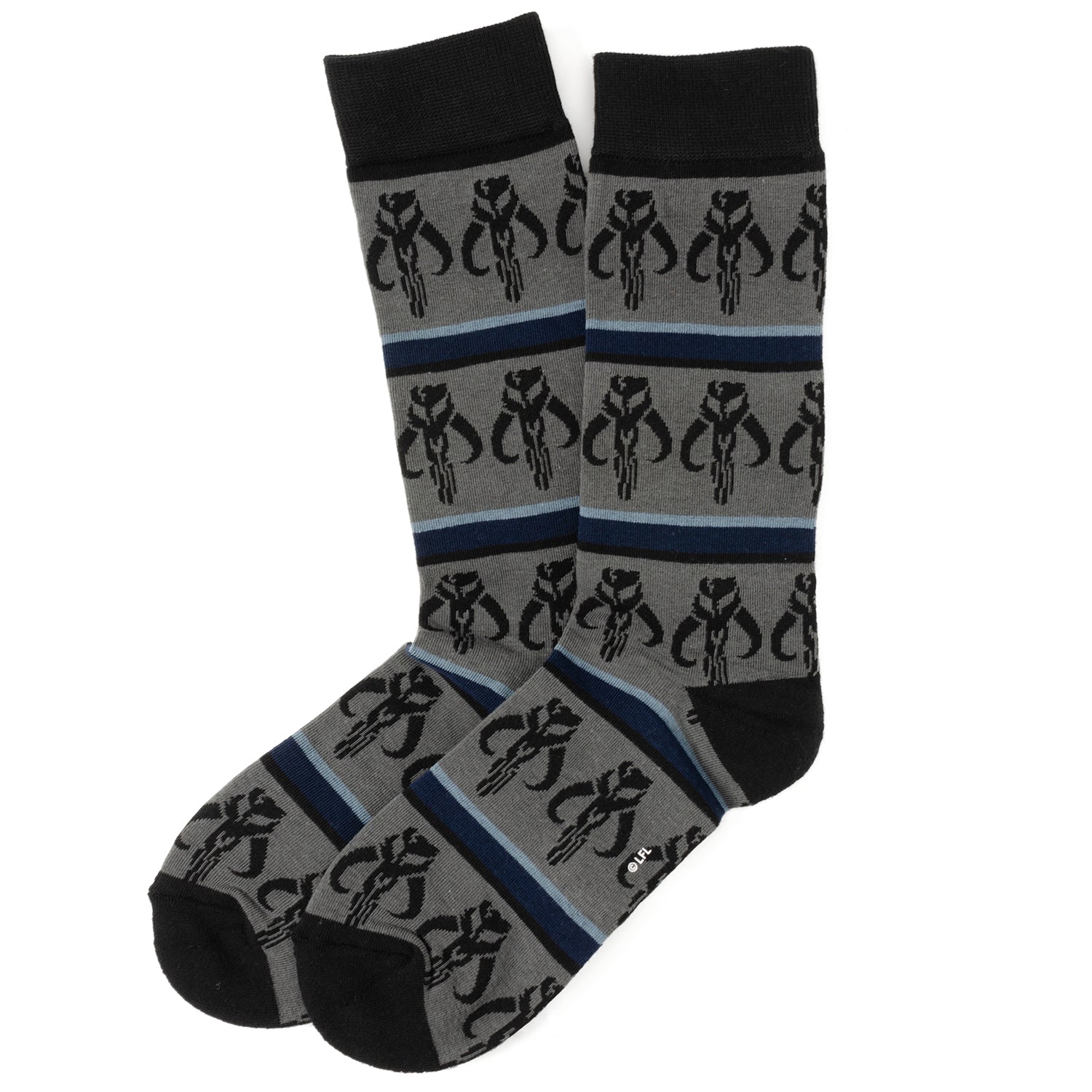 Star Wars Mandalorian 3-Pack Dress Sock and Mythosaur Lapel Pin Gift Set Image 3