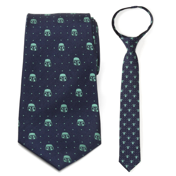 Father and Son Mando and The Child Zipper Necktie Gift Set Image 1