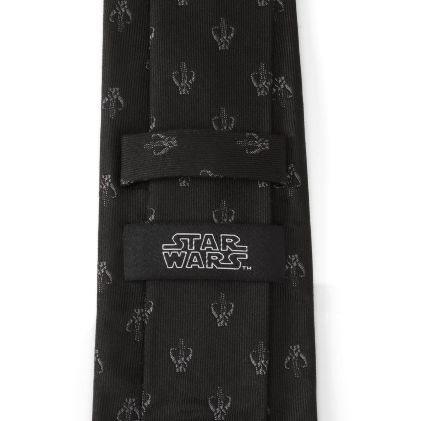 Mandalorian Black Silk Men's Tie Image 4