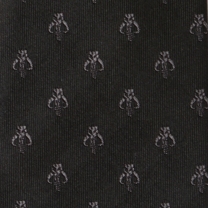Mandalorian Black Silk Men's Tie Image 5