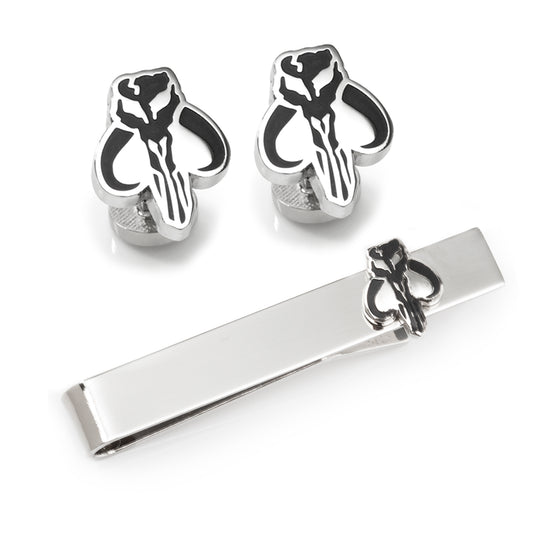 The Mandalorian Cufflinks and Tie Bar Gift Set Image 1