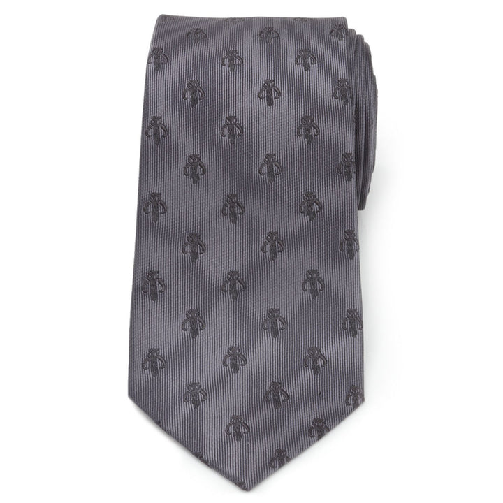 Mandalorian Gray Silk Men's Tie Image 3