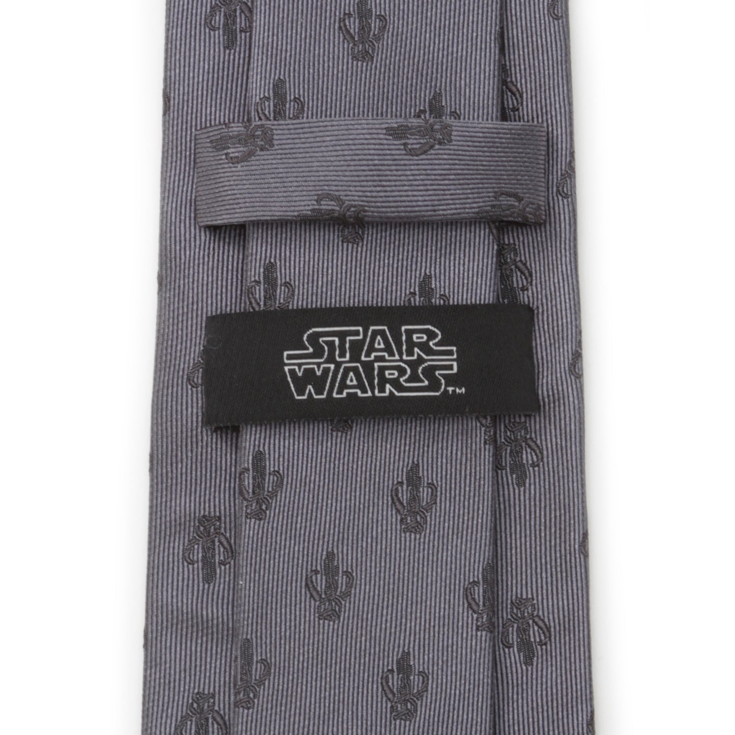 Mandalorian Gray Silk Men's Tie Image 4